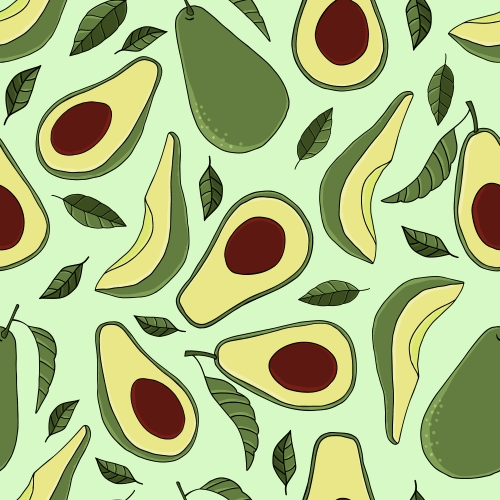 Avocado Rain background