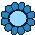 Blue Flower badge preview