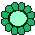 Green Flower badge preview