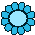 Light Blue Flower badge preview