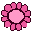 Pink Flower badge preview