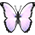 Pink Butterfly badge preview