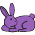 Purple Bunny badge preview