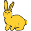 Yellow Bunny badge preview