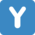 Letter Y badge preview